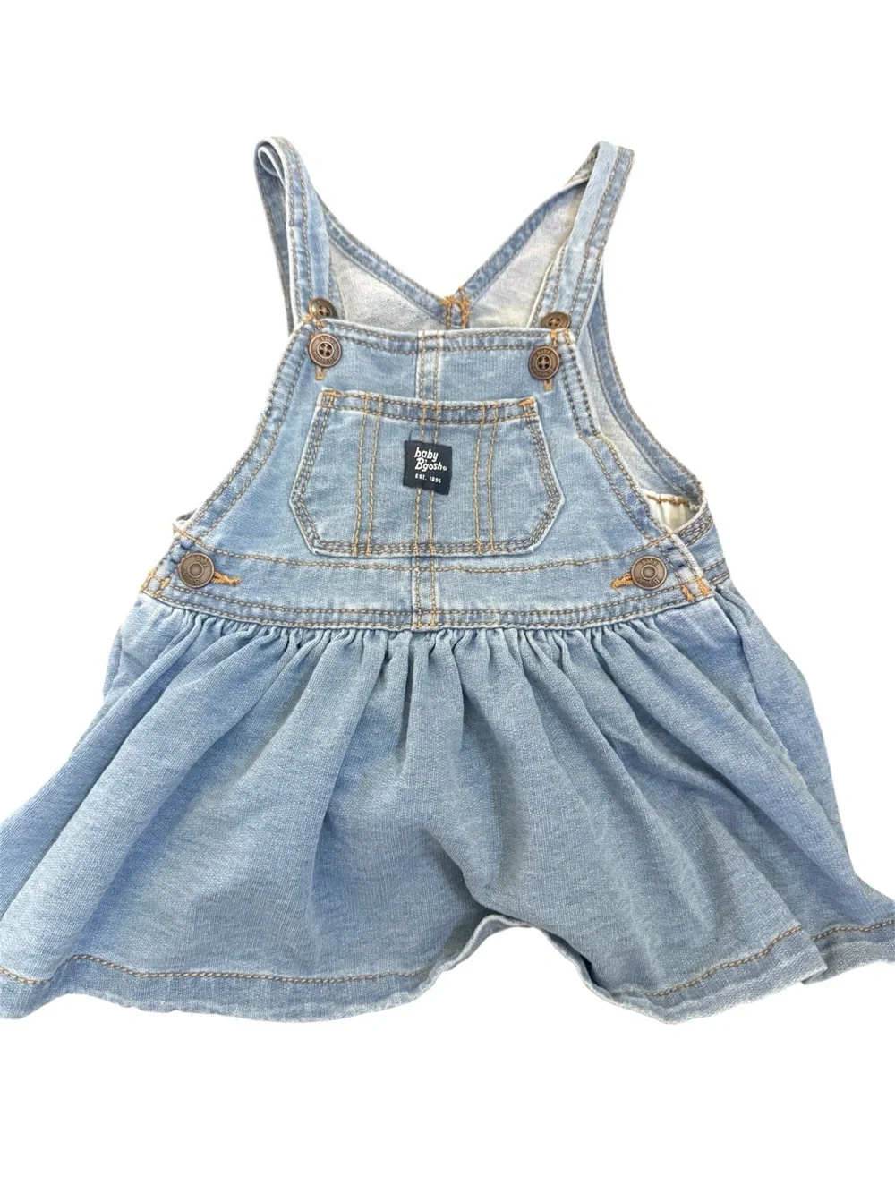 OshKosh B'gosh Light Blue Denim Pinafore Dress